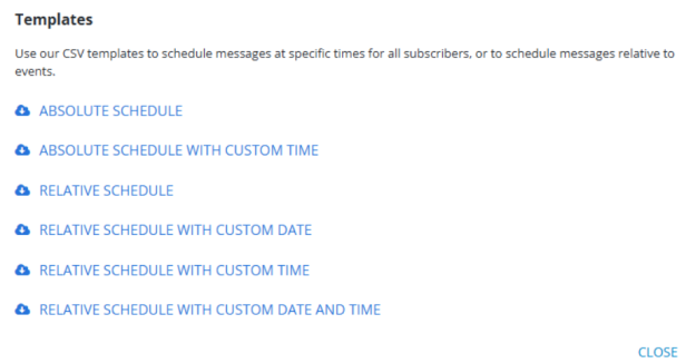 templates modal